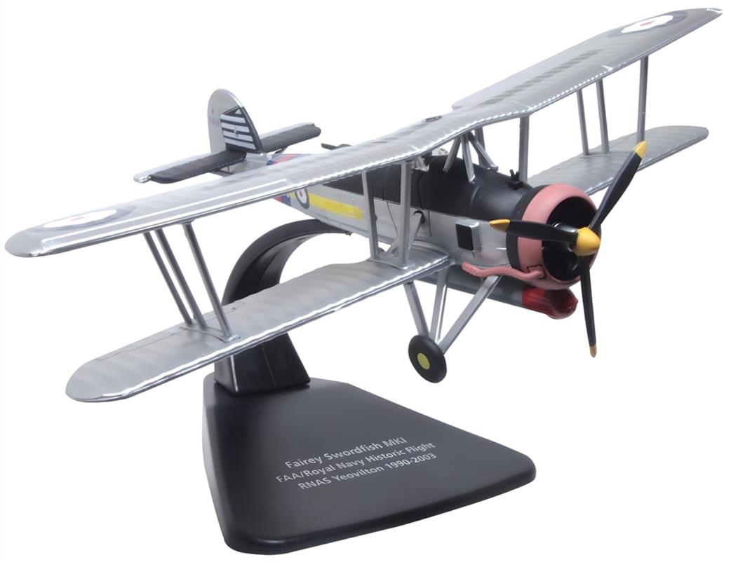 Oxford Diecast 1/72 AC111 Fairey Swordfish FAA/RN Historic Flight. RNAS Yeovilton