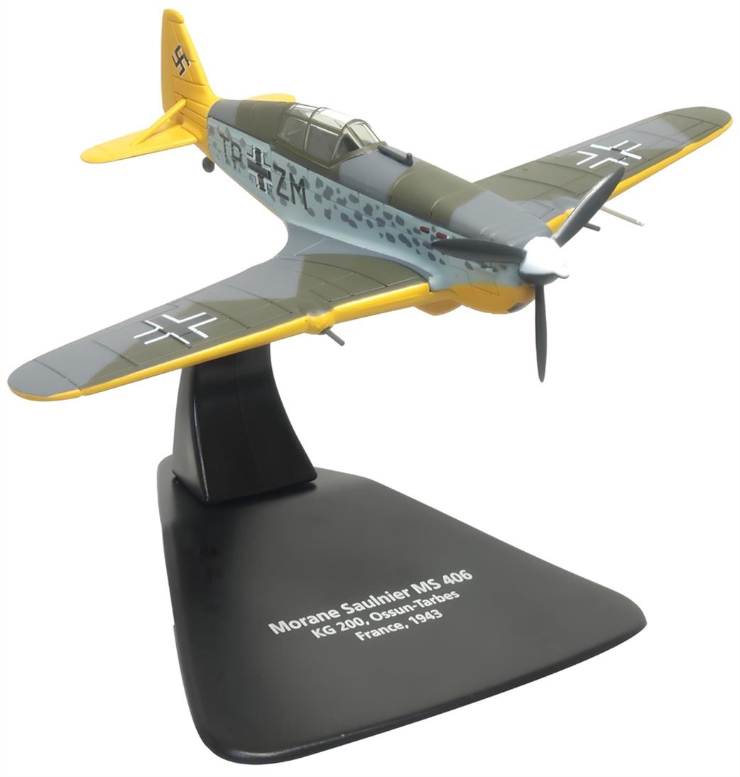 Oxford Diecast 1/72 AC116 Morane Saulnier 406 KG200 OssunTarbes France 1943