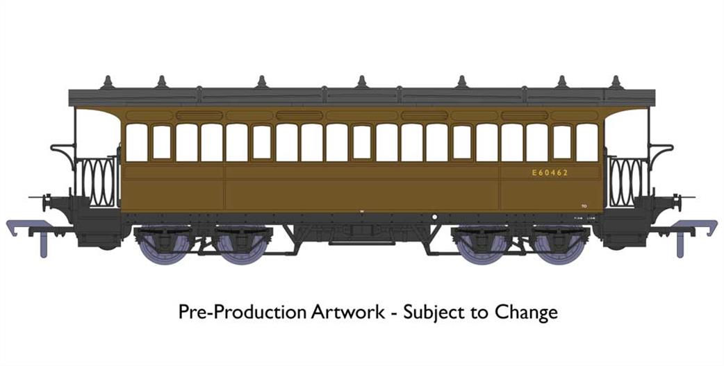 Rapido Trains OO 919004 BR 60462 Wisbech & Upwell Tramway Bogie Coach BR Brown Livery