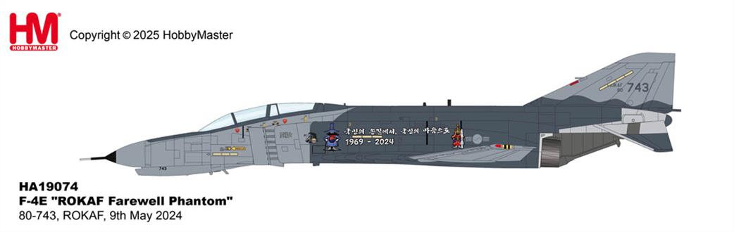 Hobby Master 1/72 HA19074 F-4E ROKAF Farewell Phantom Jet Aircraft Model