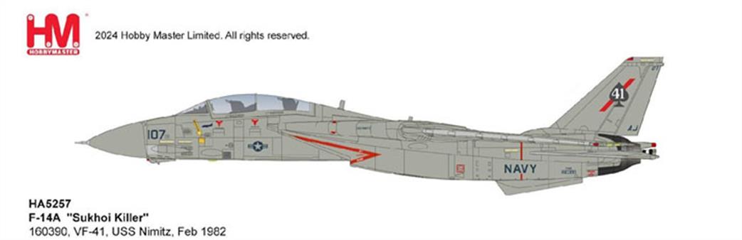 Hobby Master 1/72 HA5243 Grumman F-14B Tomcat OEF 163220 VF-143 Pukin Dogs 2002