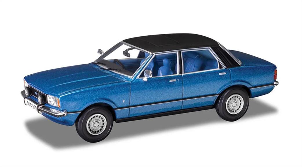 Corgi 1/43 VA11916 Ford Cortina Mk4 2.0 Ghia, Hawaiian Blue Diecast Car Model