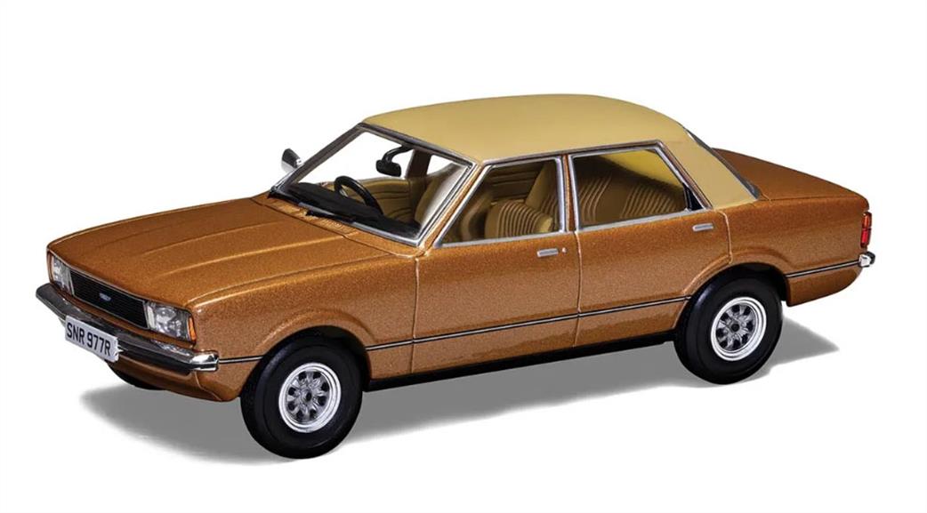 Corgi 1/43 VA11917 Ford Cortina Mk4 1.6 GL, Arizona Gold Diecast Car Model