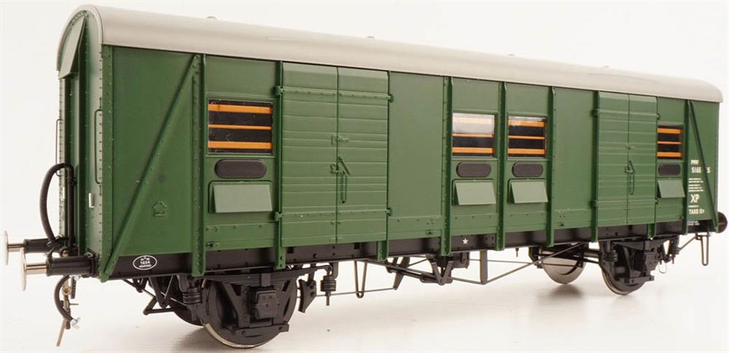 Heljan O Gauge 9152 BR(S) green PMV S1626S plywood body