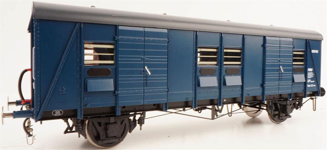 Heljan O Gauge 9153 BR Blue PMV S1574 plywood body