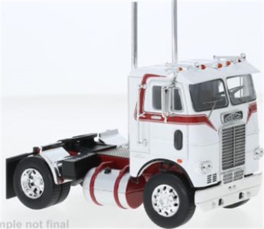 IXO 1/43 TR128 Freightliner COE White/Red 1976 Diecast Model