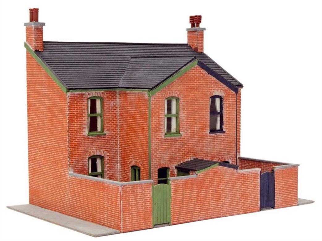 Peco OO LK-207 Low Relief Victorian House Backs Laser Cut Wood Kit