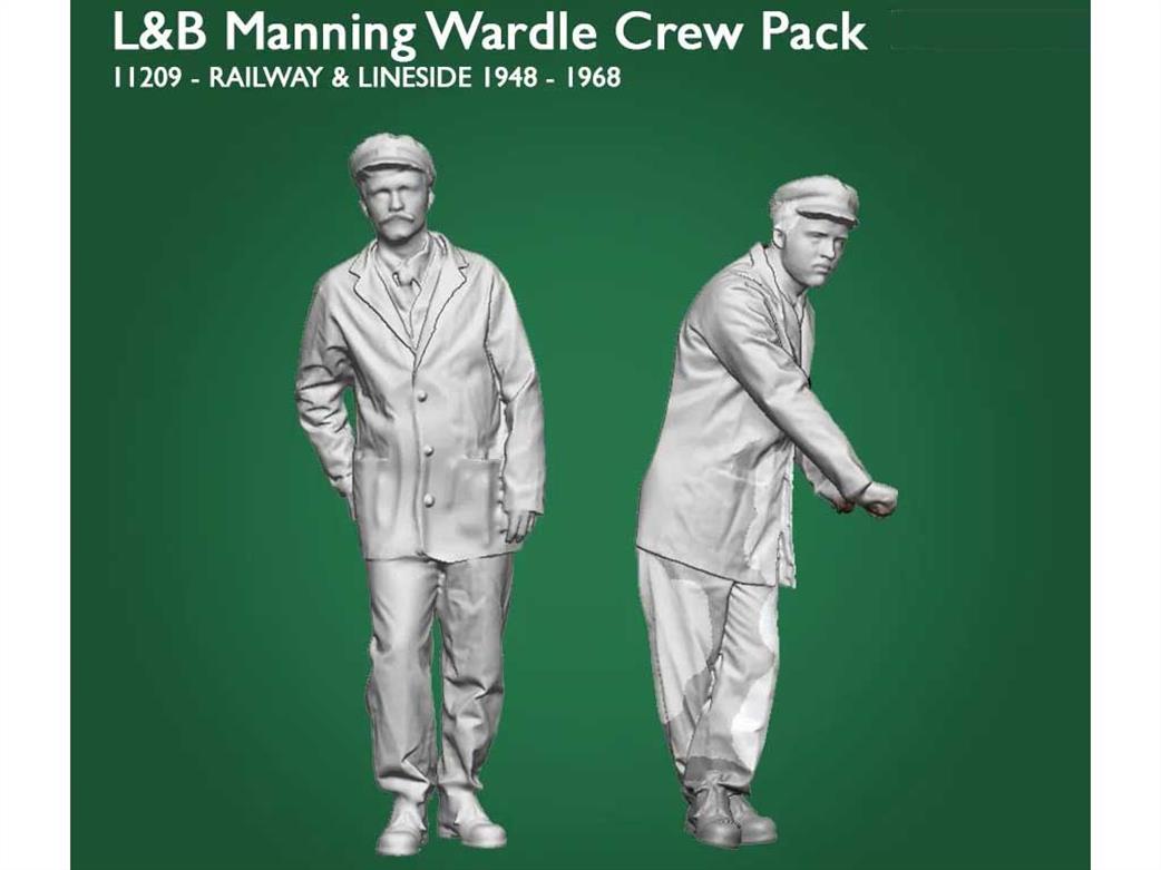 ModelU O Gauge 11209-043 L&B Manning Wardle Locomotive Crew Pack