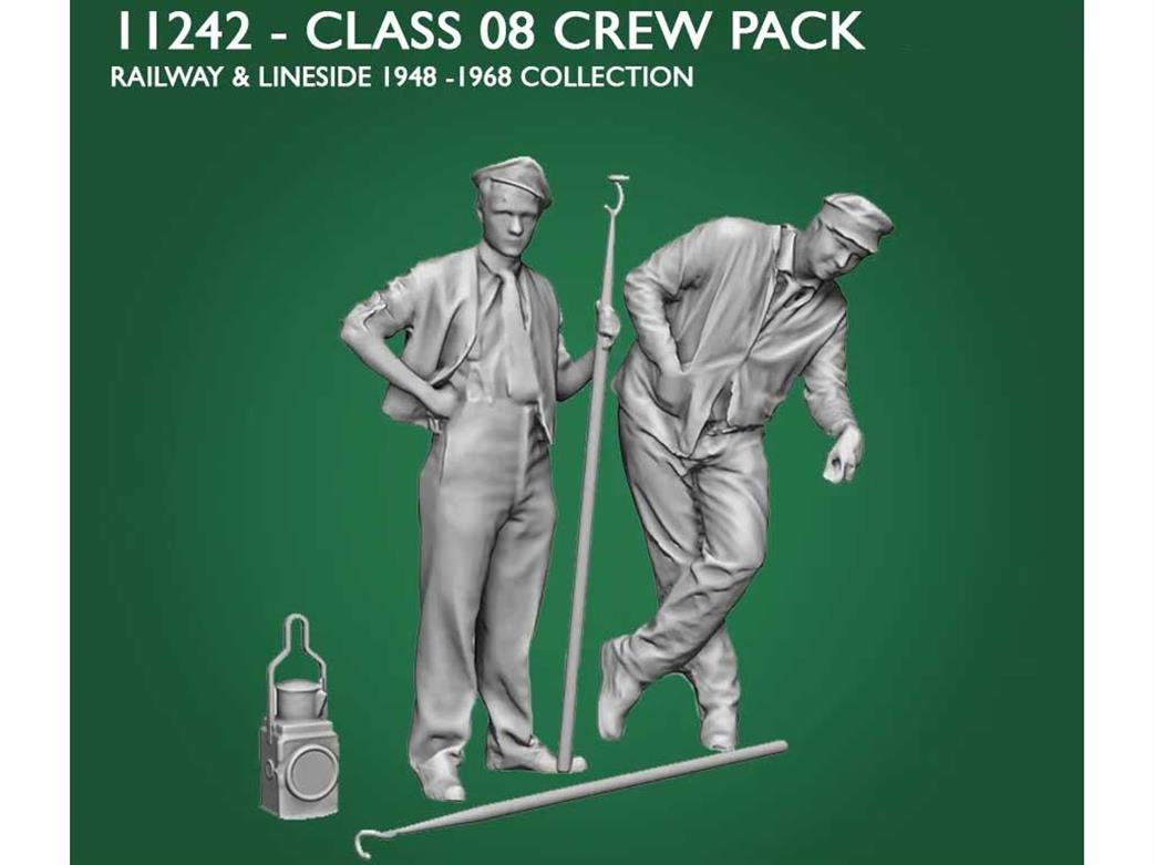 ModelU O Gauge 11242-043 Driver & Shunter Crew Figure Pack for Class 08 Shunter