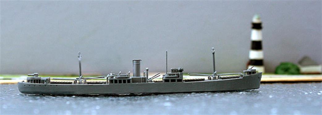 John's Model Shipyard 1/1200 MV302 Fort Lake type fast freighter from WW2,in kit form