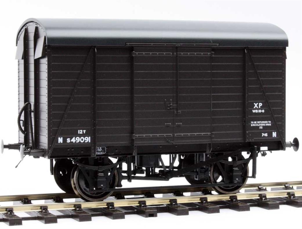 Dapol O Gauge 7F-069-002 BR S549091 ex-SR 12ton PARTO Ventilated Box Van Lynes Roof SR Brown BR Lettering