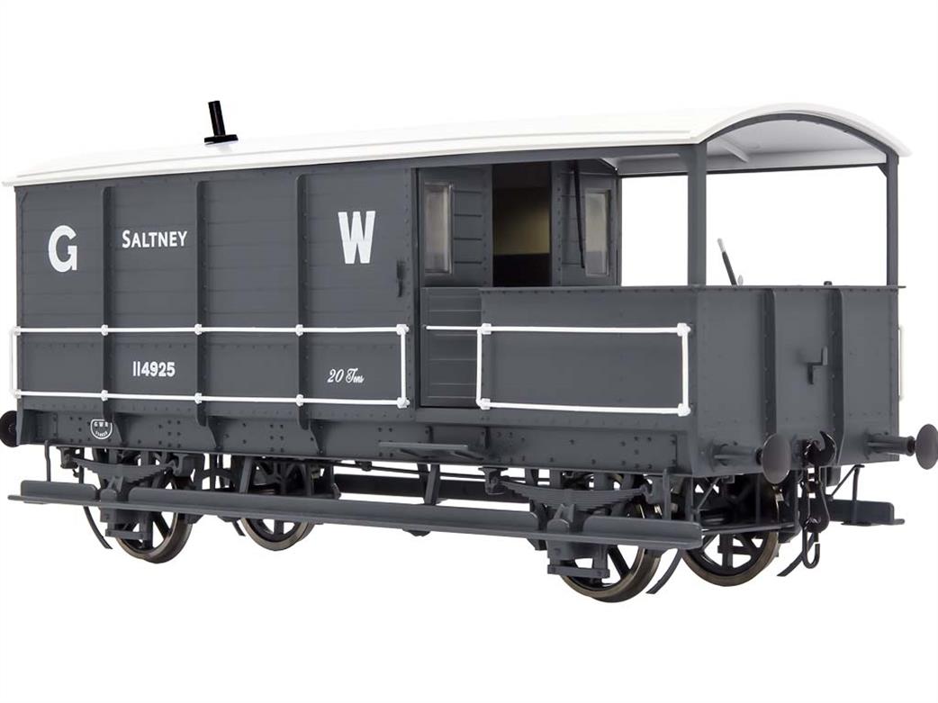 Dapol O Gauge 7F-300-005 GWR 114925 20-Ton AA19 TOAD Goods Brake Van GWR Grey Saltney