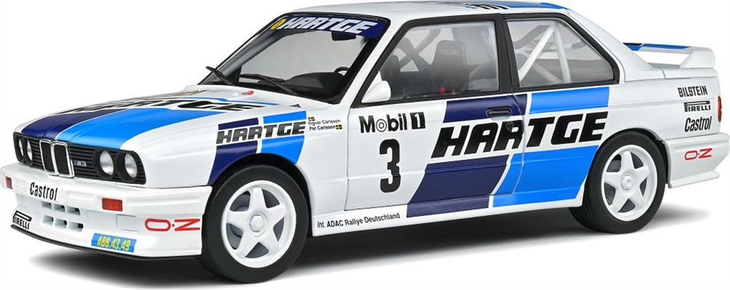 Solido 1/18 S1801514 BMW E30 M3 Group A Adac Rally Deutchland 1990 Model