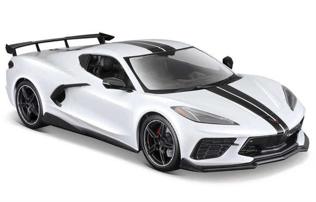 Maisto 1/24 M31534 2020 Chevrolet Corvette C8 Stingray Coupe High Wing Diecast Model