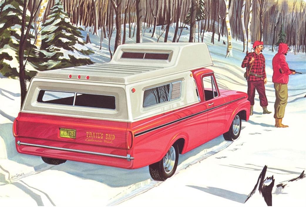 AMT/ERTL 1/25 AMT1412 Ford F-100 Camper Pick Up Plastic Kit