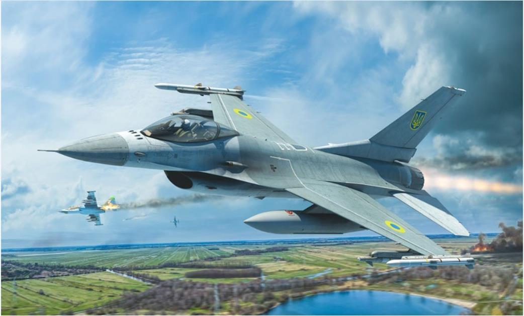 Kinetic Models 1/48 K48157 F-16A MLU Ukrainian  Viper Plastic kit