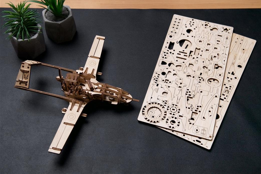 Ugears  70189 Bayraktar B2 Drone Wooden Construction Model Kit