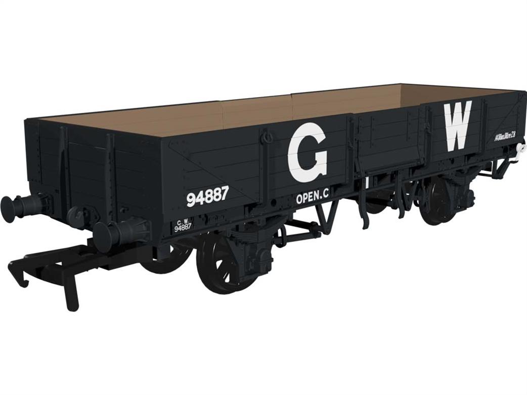 Rapido Trains OO 964002 GWR 94887 Open C Long Open Tube Wagon G W 25in