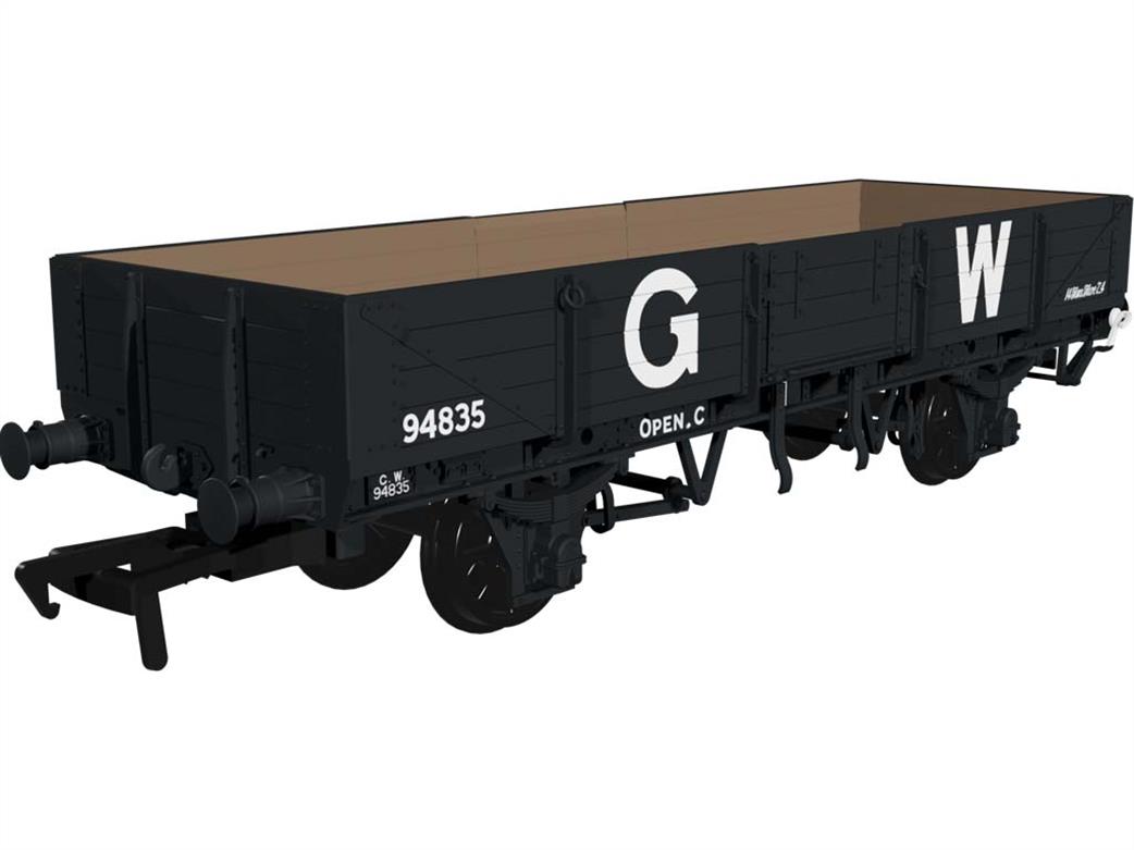 Rapido Trains OO 964003 GWR 94835 Open C Long Open Tube Wagon G W 25in