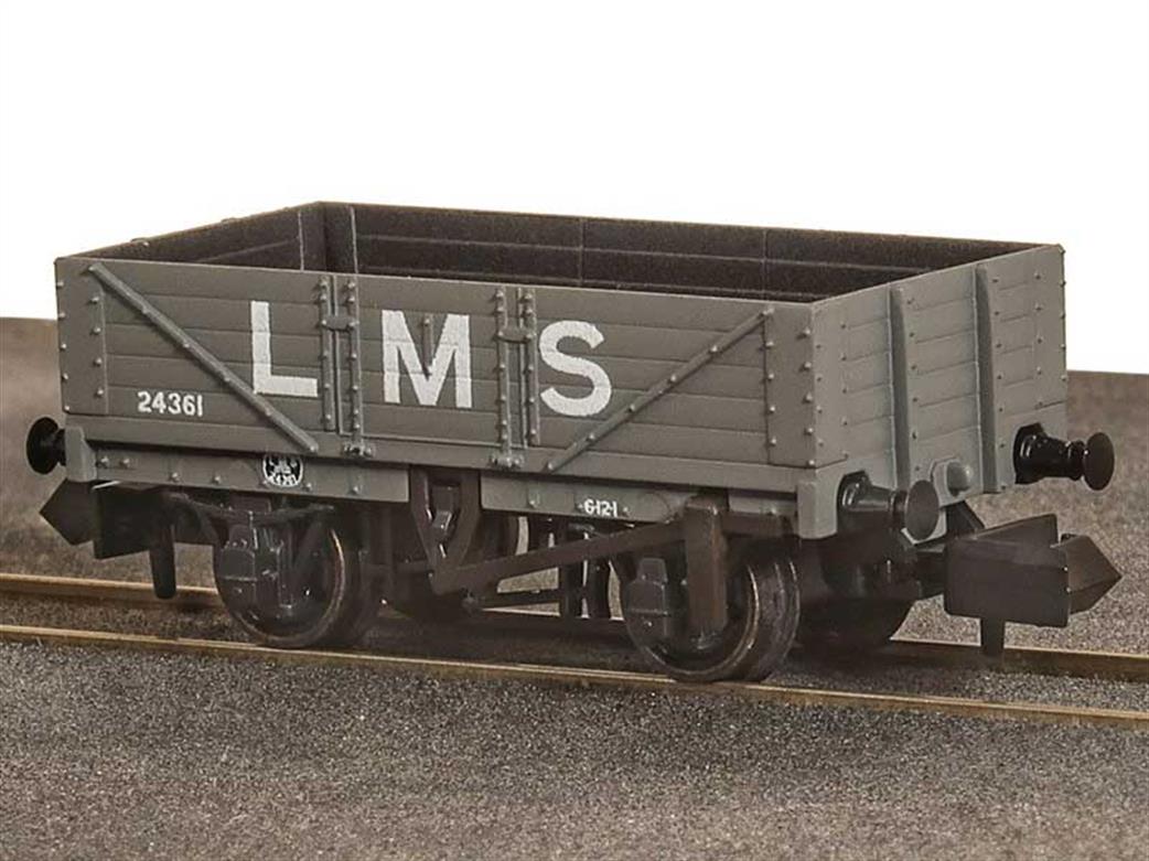 Peco N NR-5003 M LMS 5 Plank Open Wagon New 9ft Wheelbase Model