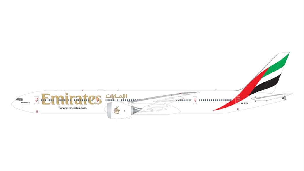 Gemini Jets 1/200 G2UAE1189 Emirates B777-9X A6-EZA Diecast Aircraft Model