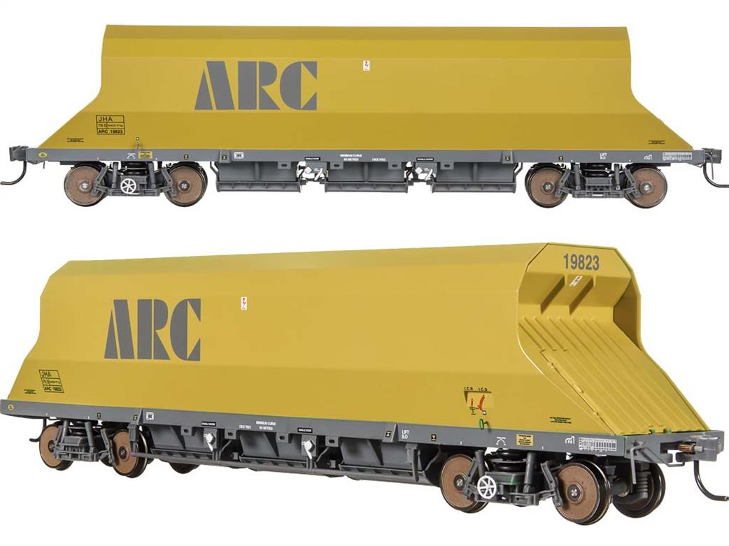 Dapol OO 4F-081-101 ARC 19823 JHA Middle Hopper Wagon PDS Type ARC Mustard Yellow & Grey