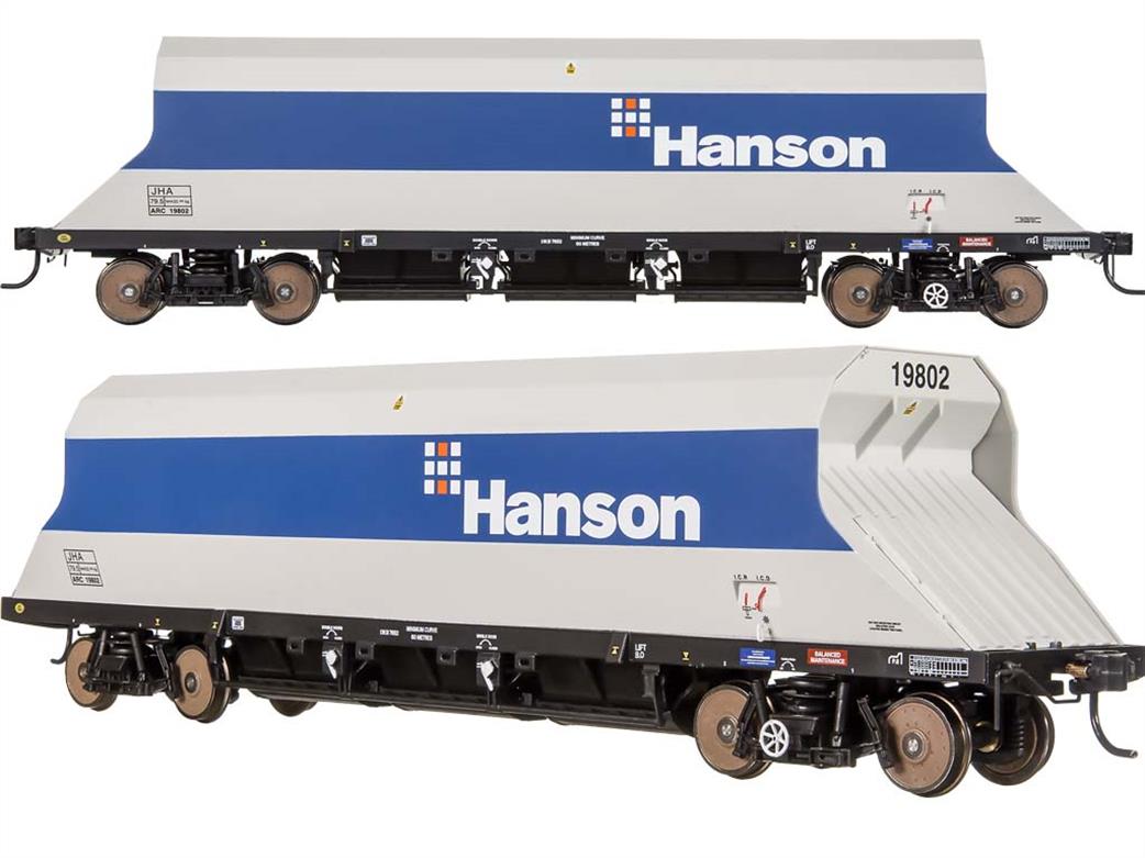 Dapol OO 4F-081-104 ARC 19802 JHA Middle Hopper Wagon PDS Type Hanson Blue & Grey