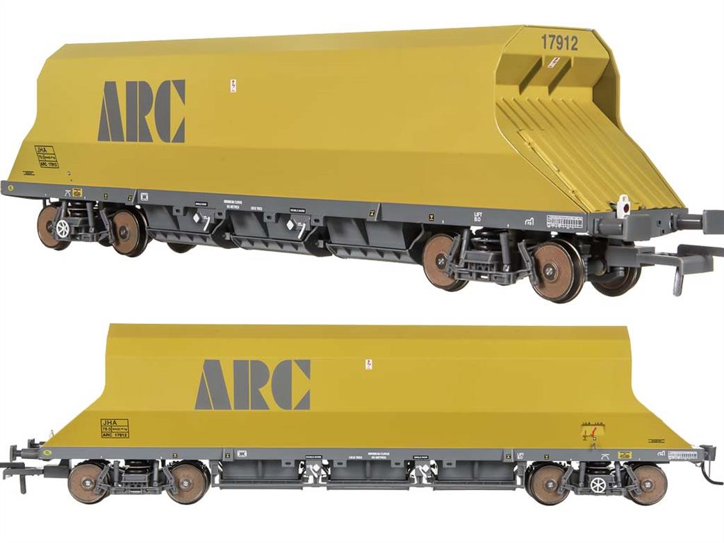 Dapol OO 4F-081-001 ARC 17912 JHA End Hopper Wagon PDS Type ARC Mustard Yellow & Grey