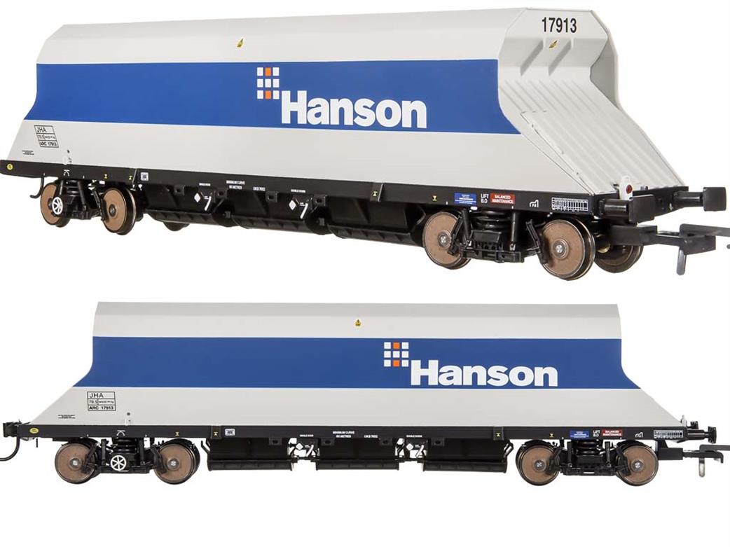 Dapol OO 4F-081-003 ARC 17913 JHA End Hopper Wagon PDS Type Hanson Blue & Grey