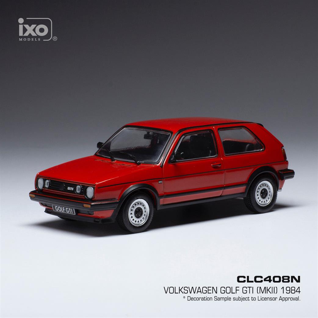 IXO 1/43 CLC408 VW Golf II GTI Red 1984 Model