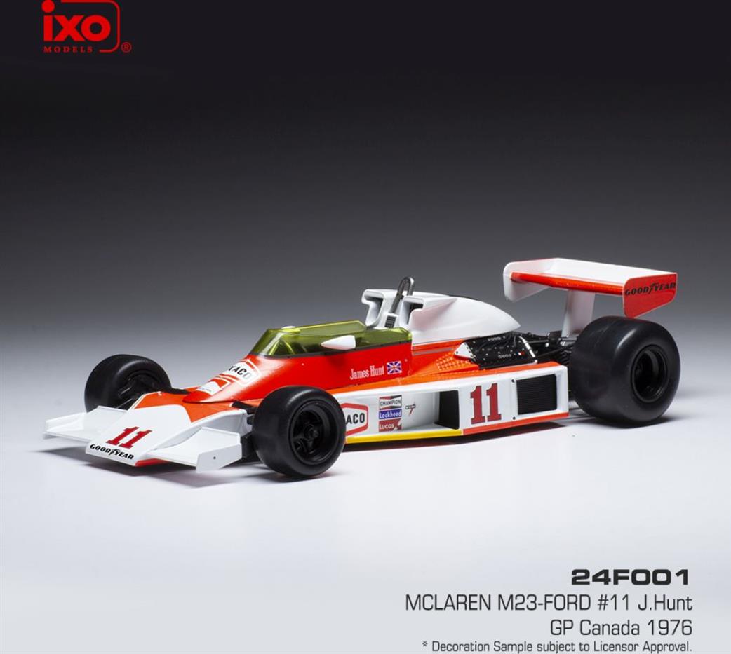 IXO 1/43 24F001 McLaren M23Ford #11 F1 GP Canada 1976 J.Hunt Model