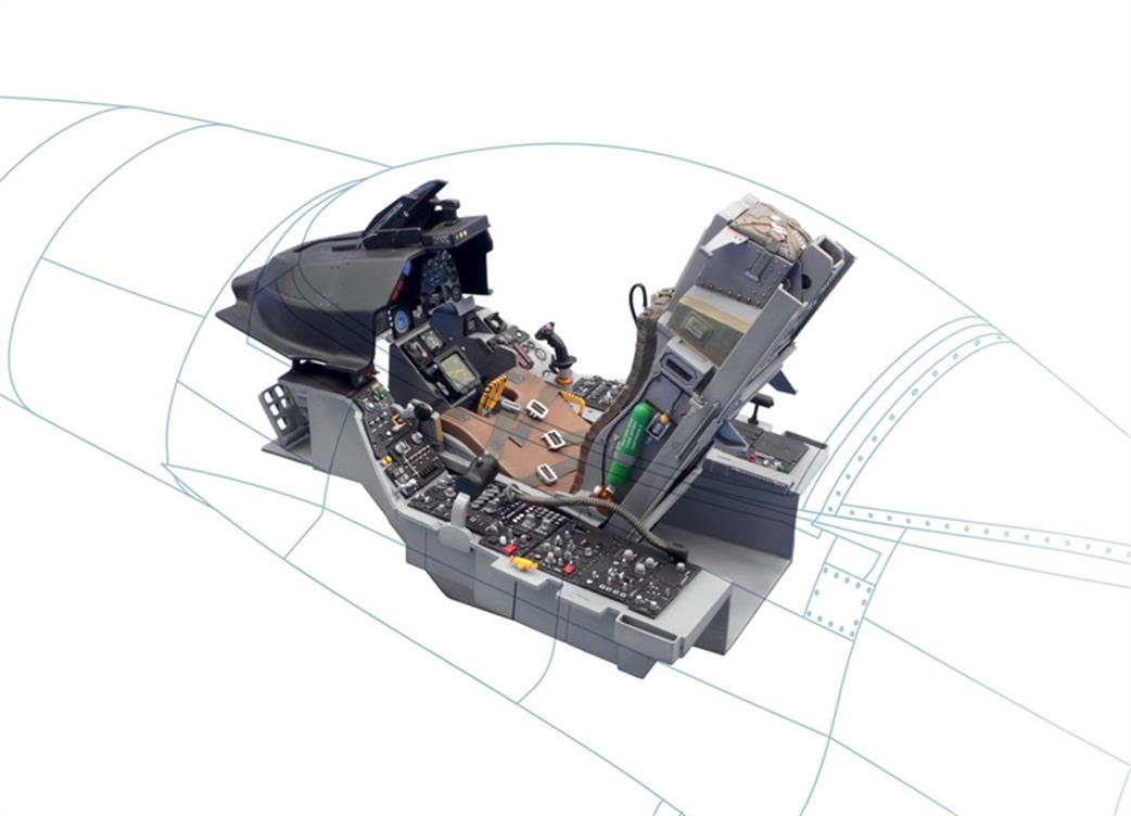 Italeri 1/12 2990 USAF F-16 Cockpit Kit