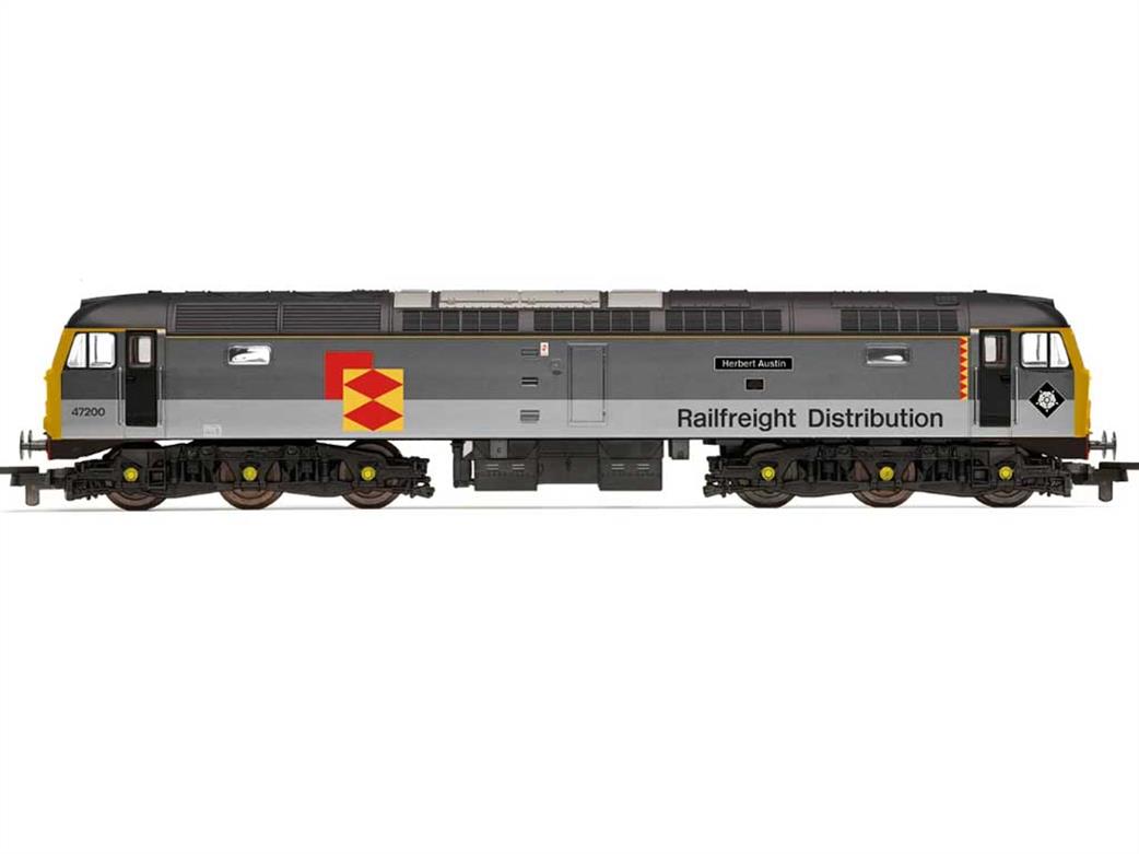 Hornby OO R30321TXS RailRoad Plus BR 47188 Herbert Austin Class 47 Co-Co Diesel Railfreight Triple Grey Dsitribution Sector Markings Sound Fitted