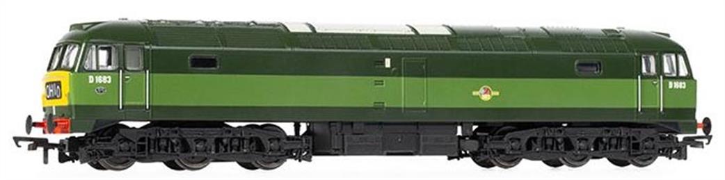 Hornby OO R30182 RailRoad Plus BR D1683 Class 47 Co-Co Diesel Locomotive BR Two-Tone Green