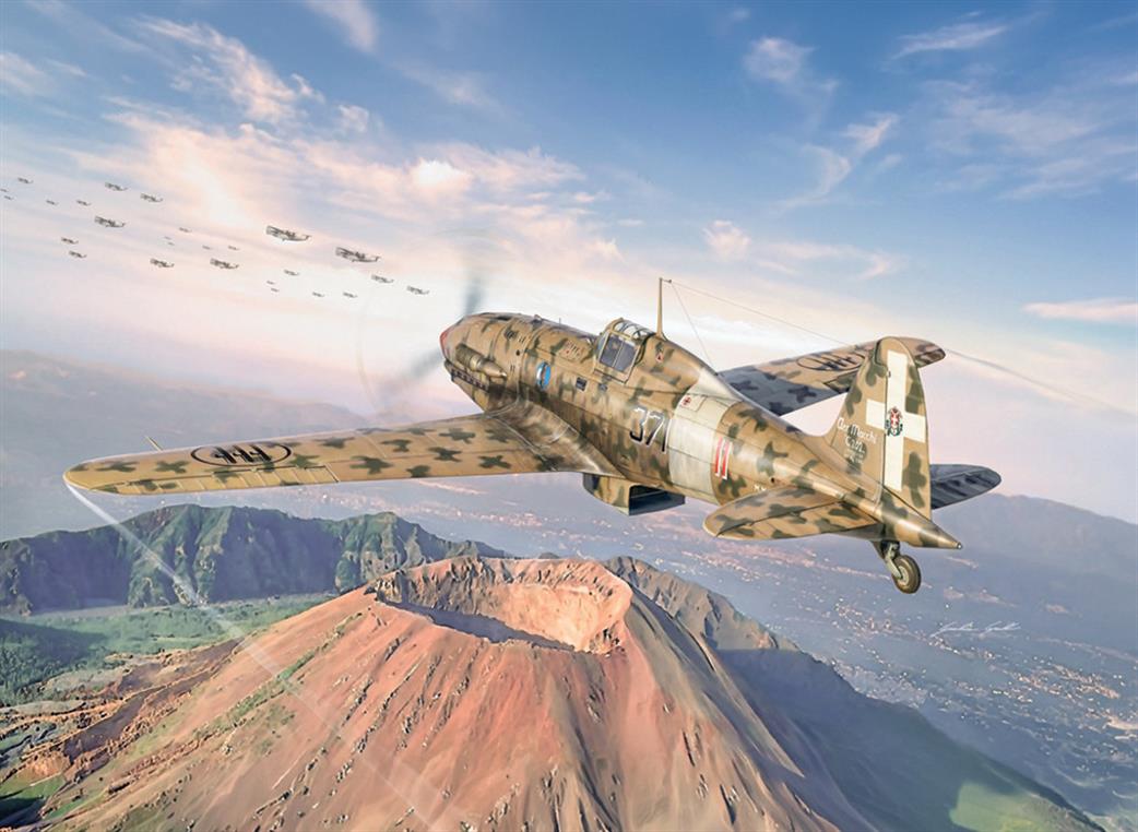 Italeri 1/48 2840 MC.202 Folgore WW2 Regia Aeronautica Fighter Kit