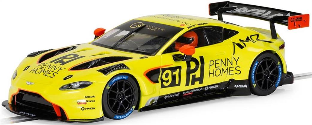 Scalextric 1/32 C4446 Aston Martin GT3 Vantage Penny Homes Racing Ronan Murphy Slot Car