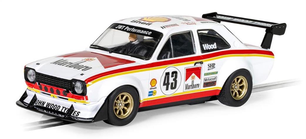 Scalextric 1/32 C4421 Ford Escort MK1 RSR Lea Wood Slot Car