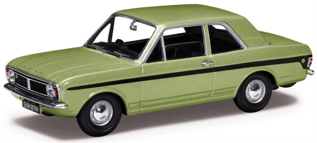 Corgi 1/43 VA04121 Ford Lotus Cortina Mk2 in Fern Green Diecast Model