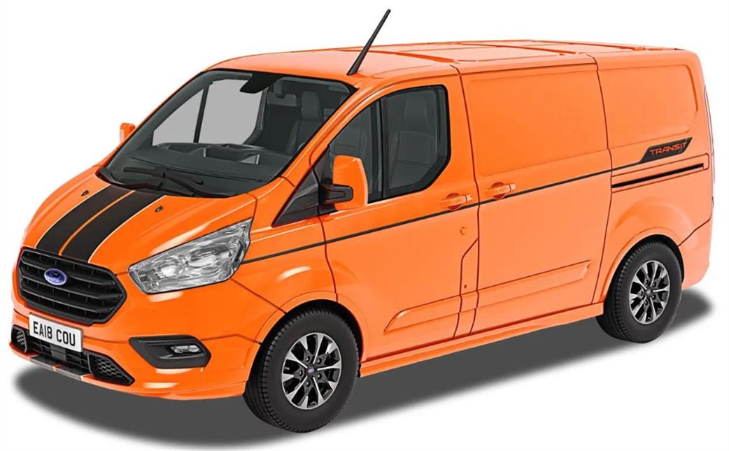 Corgi 1/43 VA15101 Ford Transit Custom Sport in Orange Glow Diecast Model