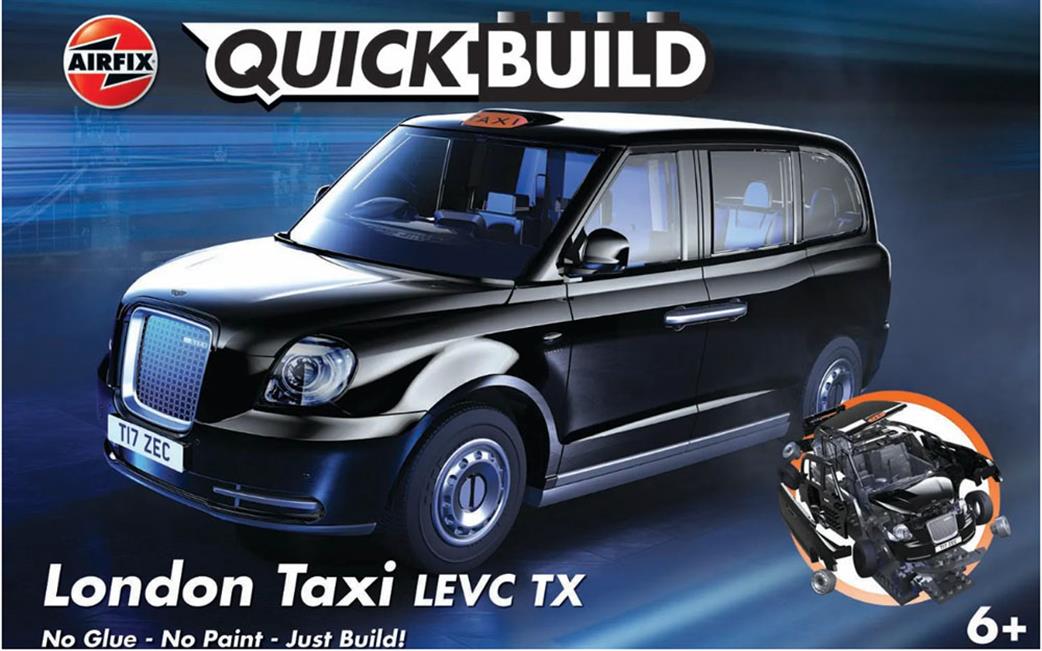 Airfix  J6051 Quickbuild London Taxi Clip together Block Model