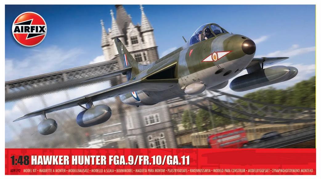 Airfix 1/48 A09192 Hawker Hunter FGA.9/FR.10/GA.11 Aircraft Kit