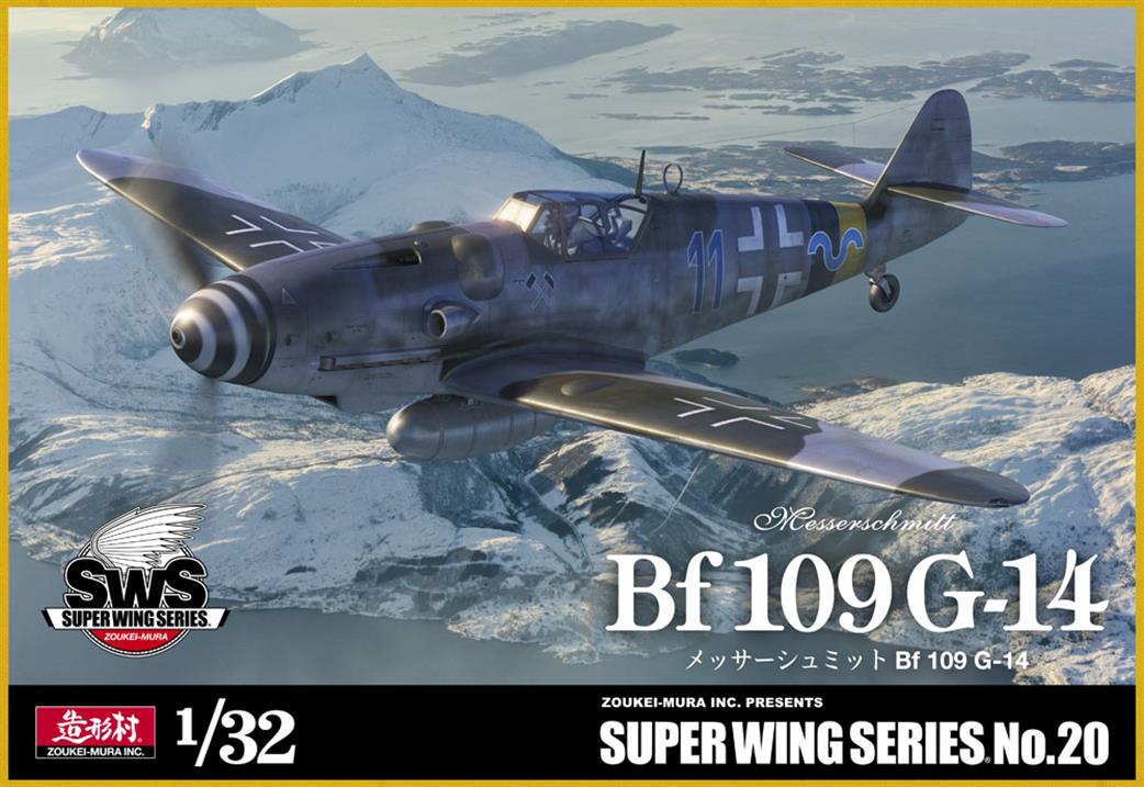 Zoukei-mura 1/32 SWS20 Messerschmitt BF109 G-14 WW2 Luftwaffe Fighter Kit