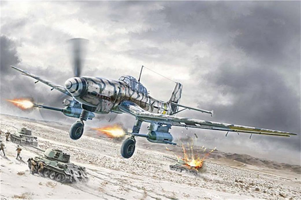 Italeri 1/72 1466 German Ju-87 G2 Kanonenvogel Stuka Dive Bomber Kit