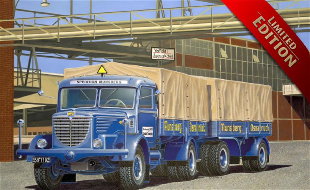 Revell 1/24 07580 Bussing 8000 S13 Truck with Trailer Platinum Edition Plastic Kit