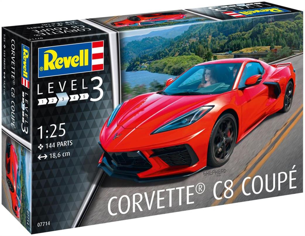 Revell 1/24 07714 Corvette C8 Coupe Car Kit