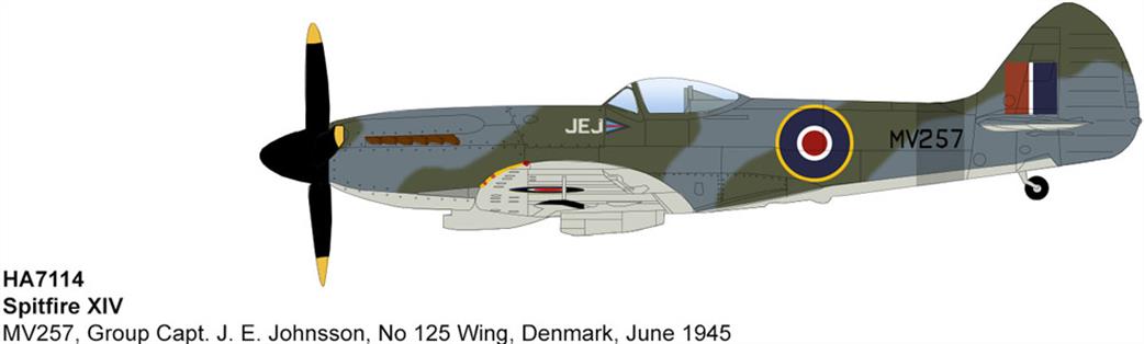 Hobby Master 1/48 HA7114 Spitfire XIV MV257 Group Capt J E Johnson Denmark 1945