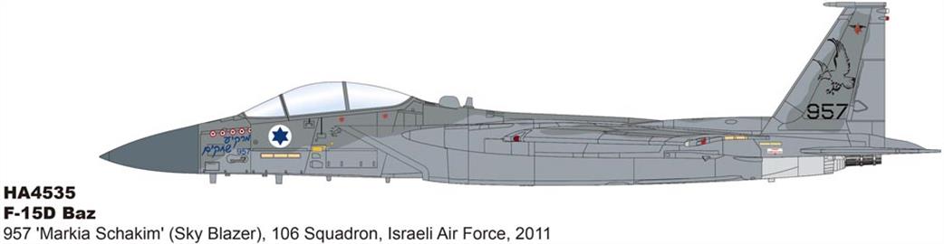 Hobby Master 1/72 HA4535 F-15D BAz Israeli Air force