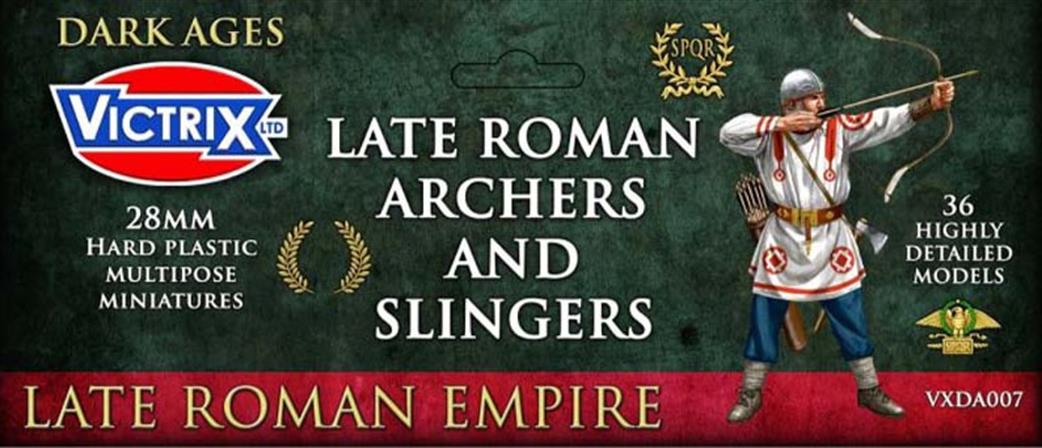Victrix 28mm VXDA007 Late Roman Archers And Slingers 36 Unpainted Figures