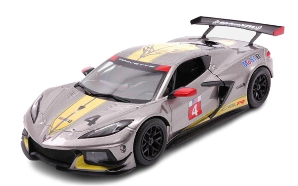 Burago 1/24 B18-28024 2022 Chevrolet Corvette Race Car Diecast Model