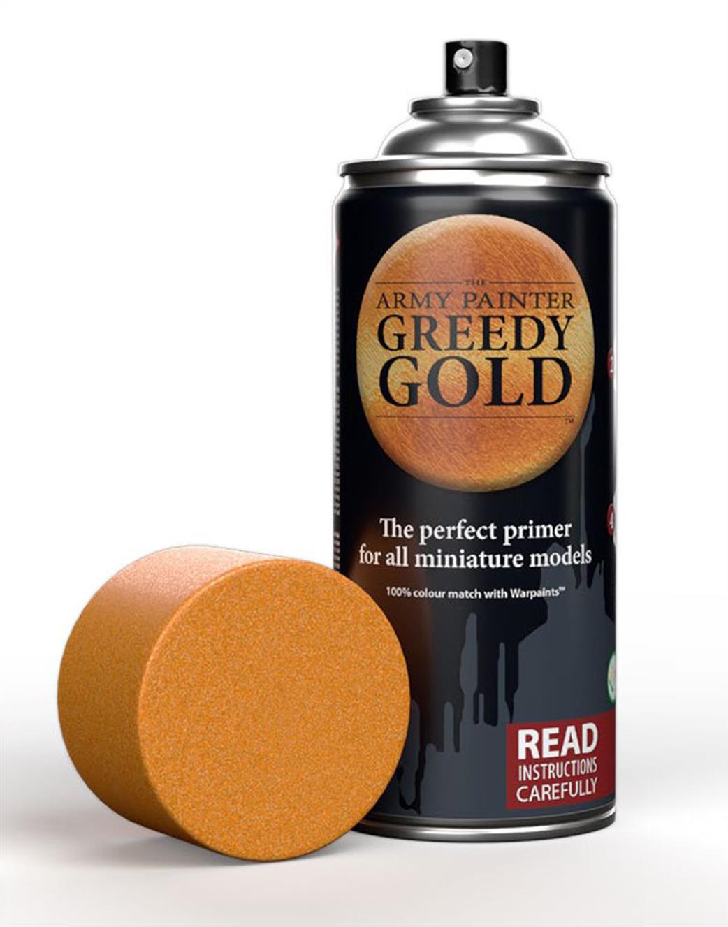 Army Painter  3028 Greedy Gold Colour Primer Spray 400ml